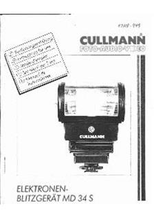 Cullmann MD 34 S manual. Camera Instructions.